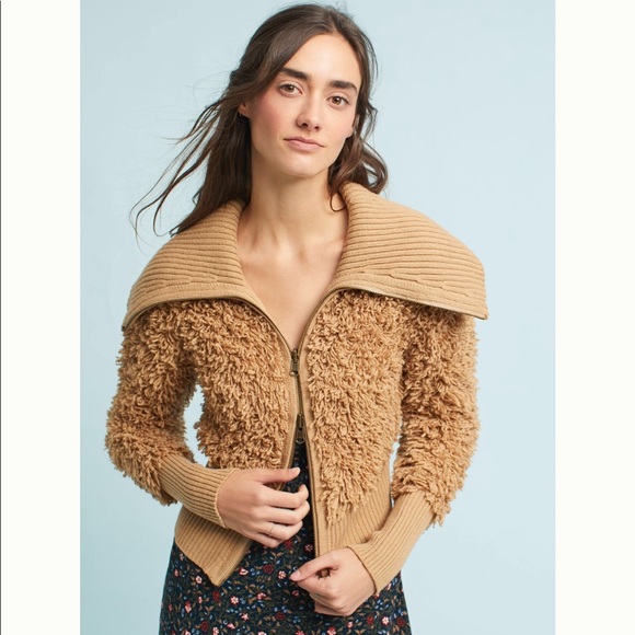 Anthropologie Sweaters - Anthropologie Yvetta Textured Knit Bomber